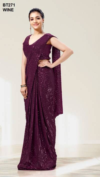 D.NO. BT271 COLOUR’S BY BT GEORGETTE SAREE WHOLESALER IN INDIA